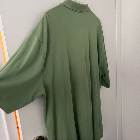 Greg Norman Men’s Play Dry Performance Mesh Polo Green Short Sleeve XXL - Picture 7 of 12